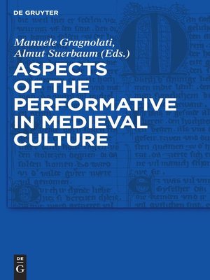 cover image of Aspects of the Performative in Medieval Culture